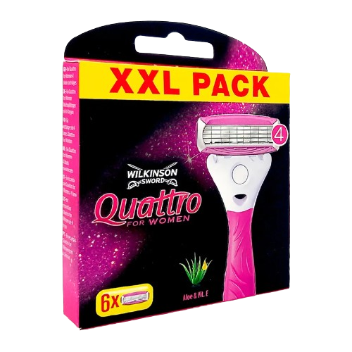 Für größere Ansicht Maus über das Bild ziehen Wilkinson Sword Quattro for Women Rasierklingen für Damen Rasierer, 7 Stück