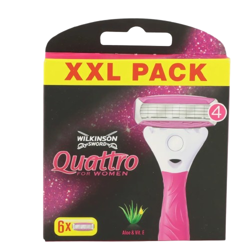 Für größere Ansicht Maus über das Bild ziehen Wilkinson Sword Quattro for Women Rasierklingen für Damen Rasierer, 7 Stück