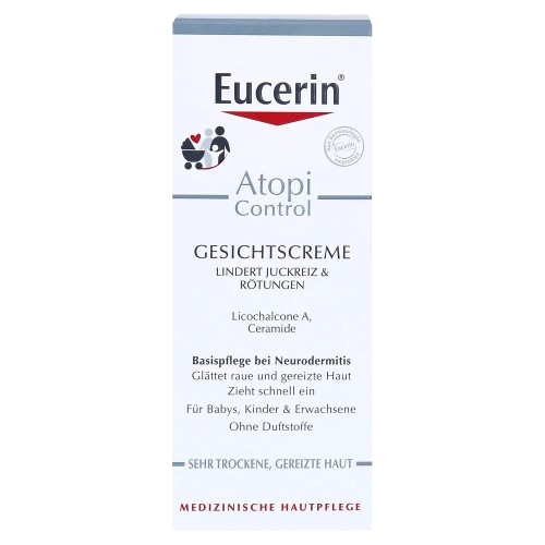 Eucerin, AtopiControl, Gesichtscreme, 50 ml